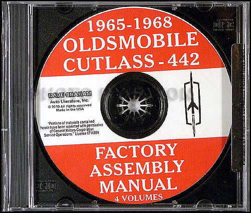 1965-1968 Oldsmobile 442 and Cutlass CD-ROM Assembly Manuals