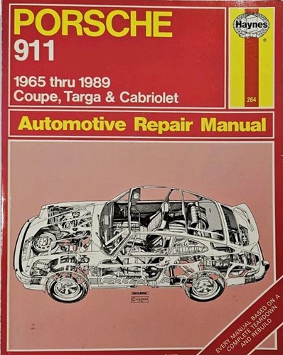 Haynes Automotive Repair Manual Porsche 911 1965-1989 