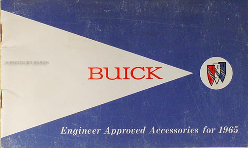 1965 Buick Accessories Sales Catalog Original