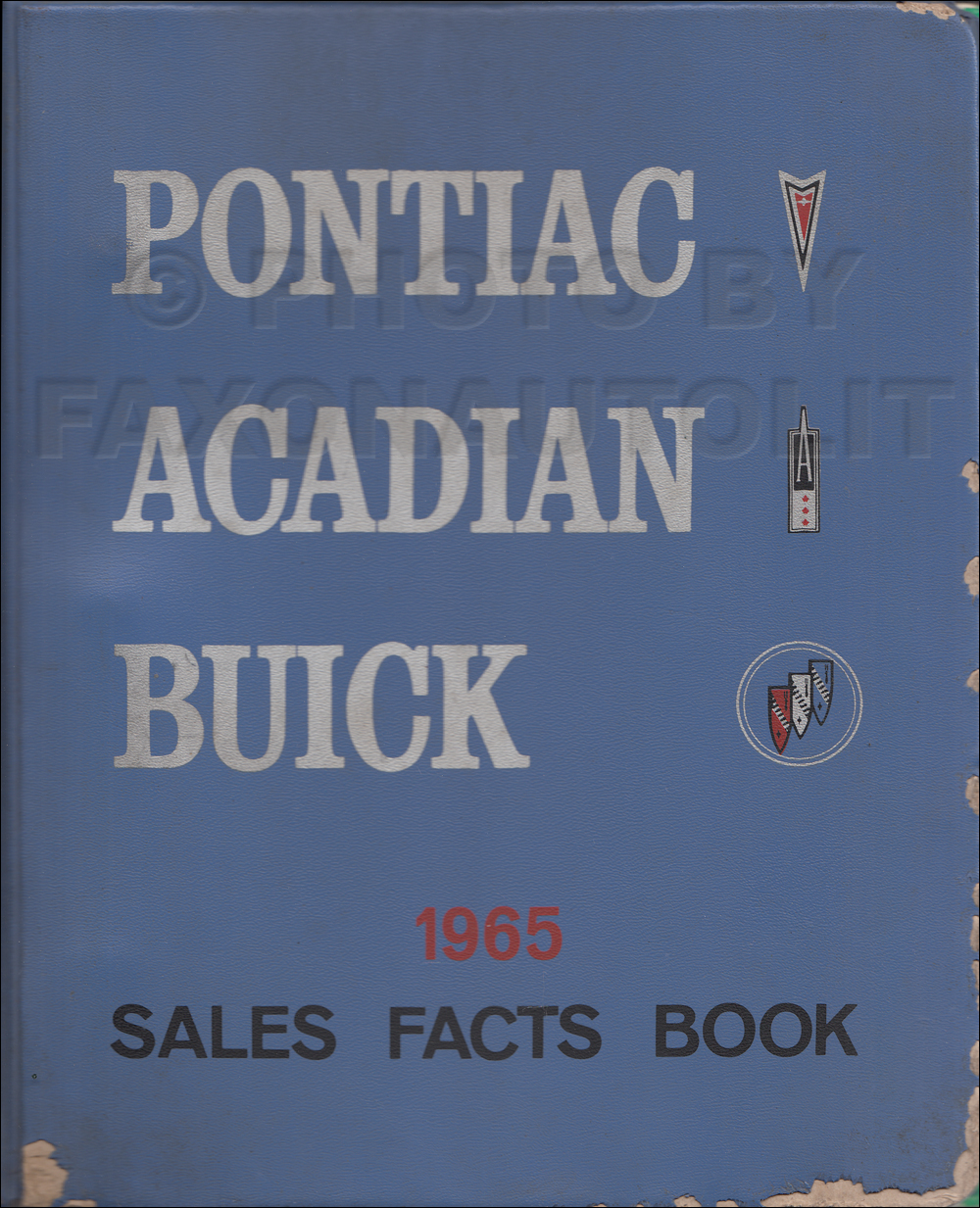 1965 Buick, Pontiac, and Acadian Facts Book Canadian Original