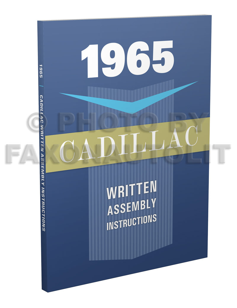 1965 Cadillac Written Assembly Manual Reprint