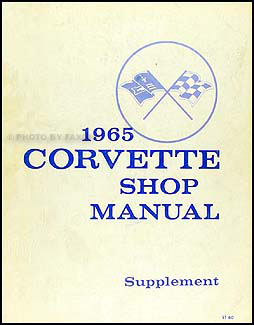 1965 Corvette Shop Manual Original Supplement 
