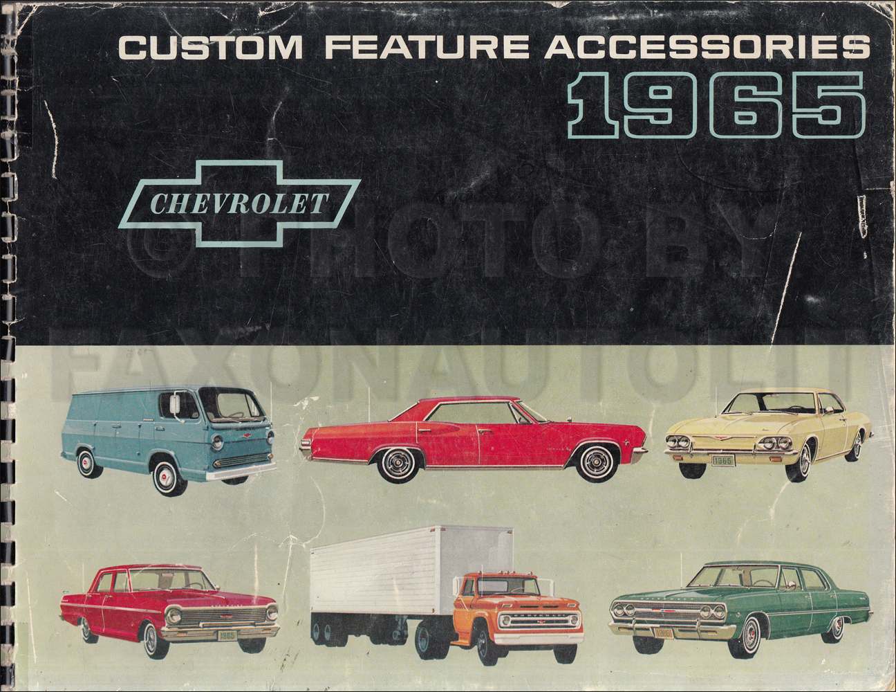 1965 Chevrolet Custom Feature Accessories Dealer Album Original