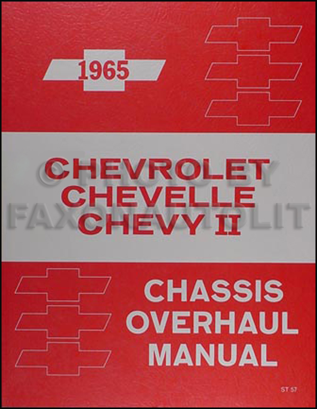 1965 Chevy Factory Service Repair Manual – Impala Caprice El Camino Chevelle Nova