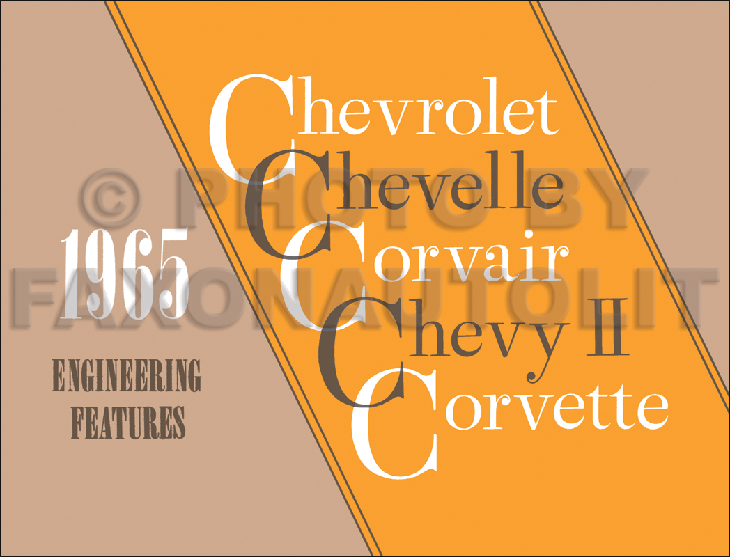 1965 Chevrolet Car Engineering Features Manual Reprint