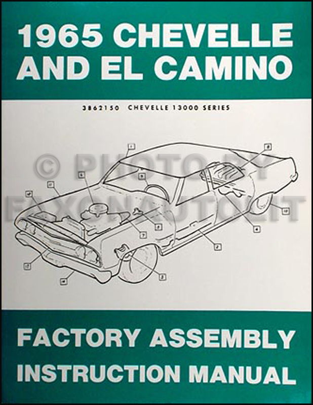 1965 Chevelle & El Camino Factory Reprint Assembly Manual