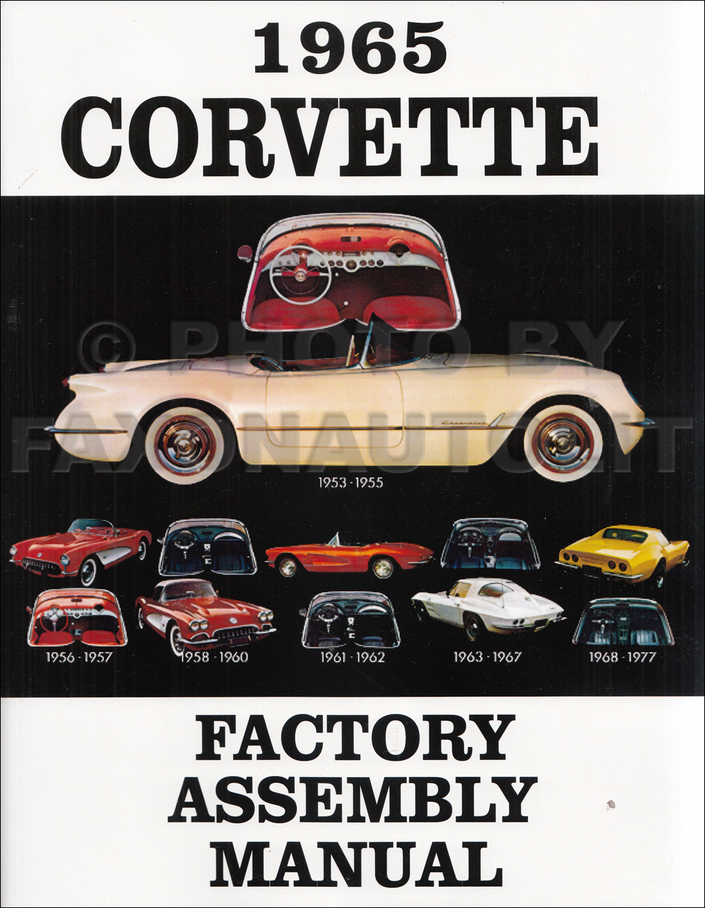 1965 Corvette Bound Factory Assembly Manual Reprint