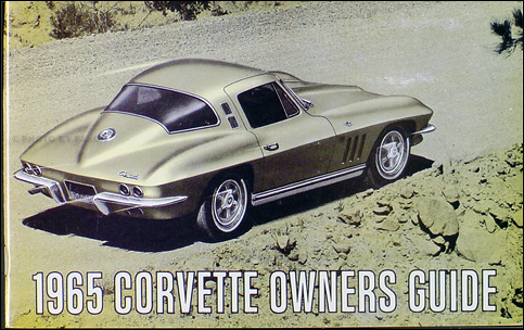 1965 Corvette Sting Ray Reprint Owner's Manual