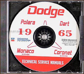 1965 Dodge Car CD Shop Manual for all models