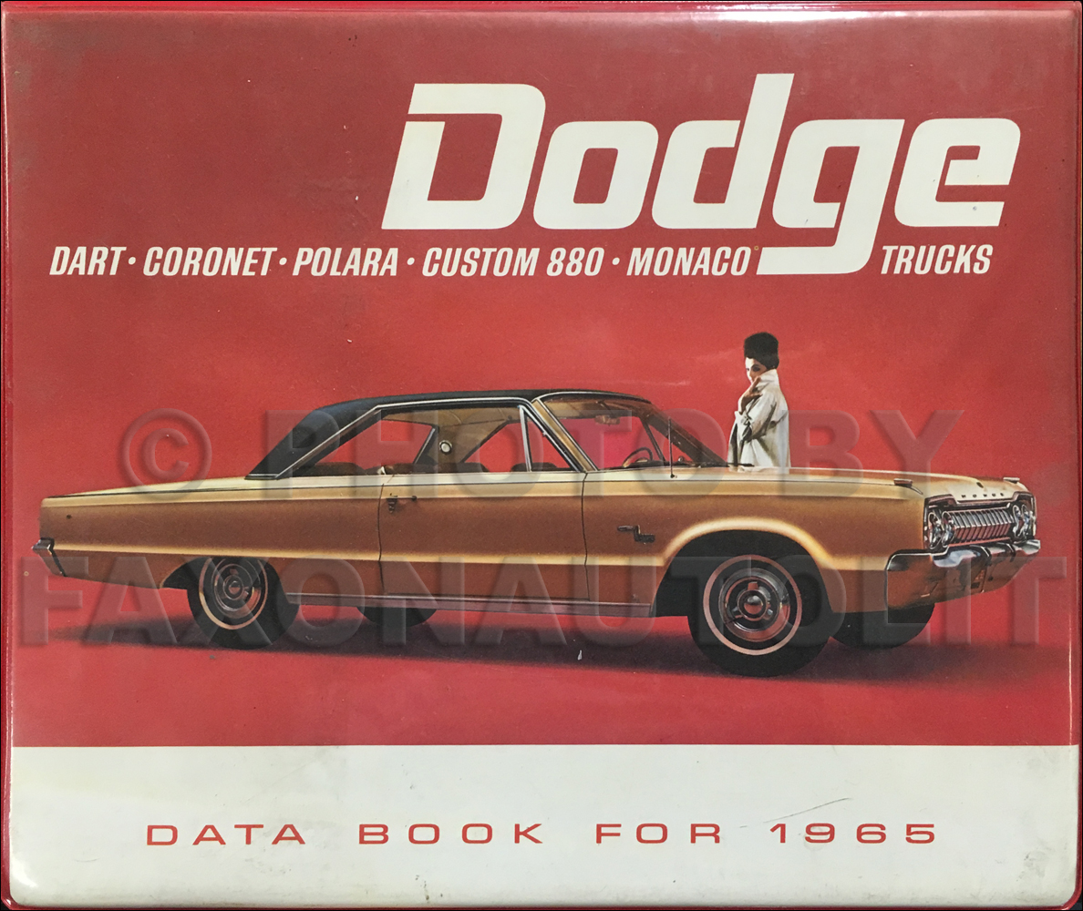 1965 Dodge Data Book Original