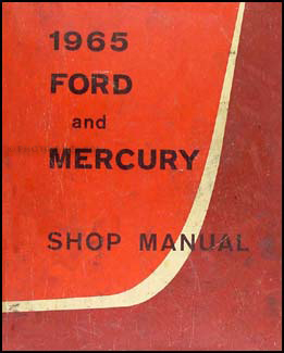 1965 Ford Galaxie & Mercury Big Car Shop Manual Original
