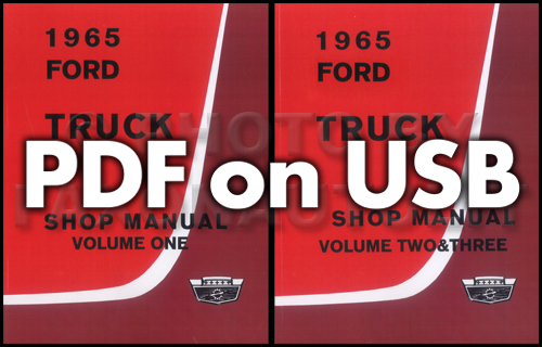 1965 Ford Truck Shop Manual Set on CD-ROM 