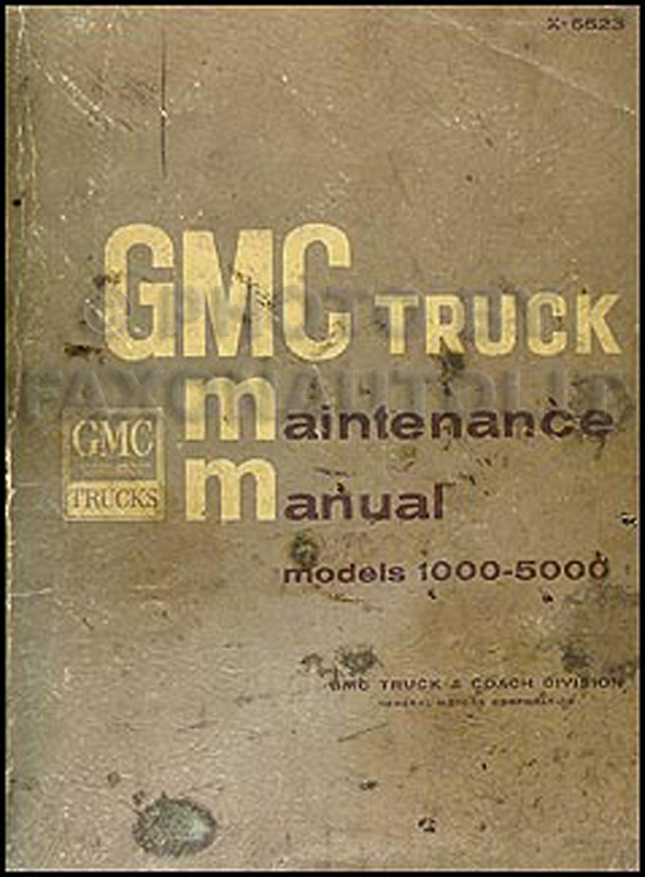 1965-1966 GMC 1000-5000 Repair Manual Original 