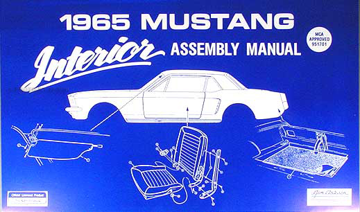 1965 Ford Mustang Interior Assembly Manual Reprint