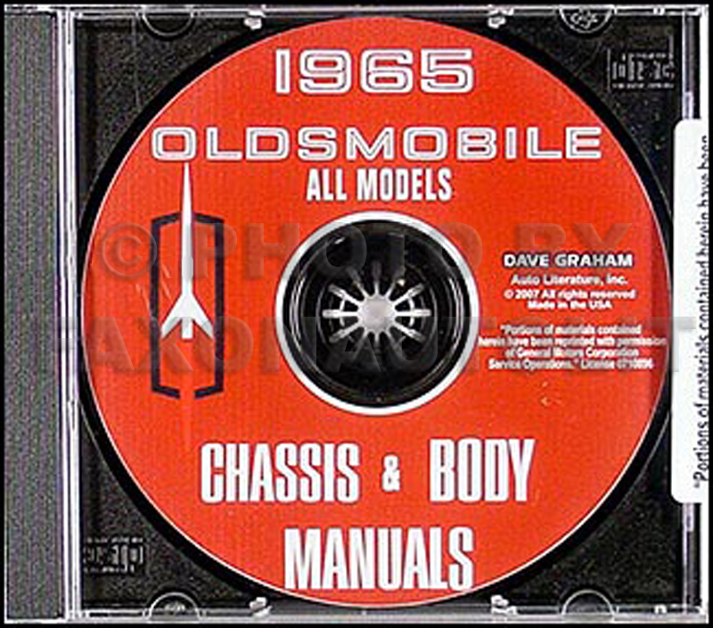 1965 Oldsmobile CD-ROM Shop Manual & Body Manual 