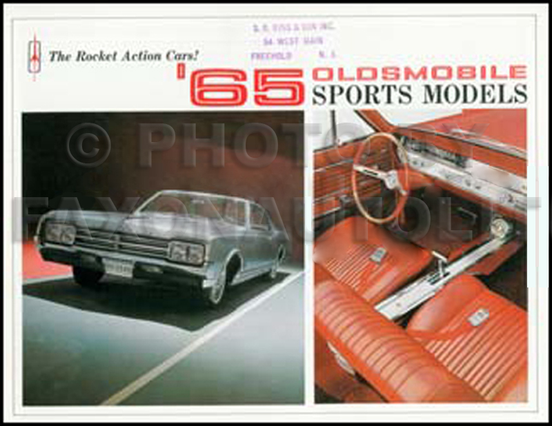 1965 Oldsmobile Sports Car Sales Catalog 442 Cutlass Starfire Jetstar I