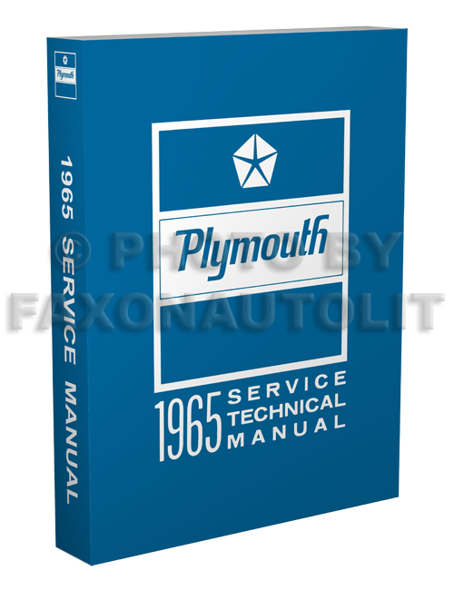 1965 Plymouth Shop Manual Reprint--All Models