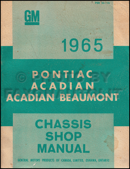 1979 Pontiac Acadian Repair Manual Original (Canadian)