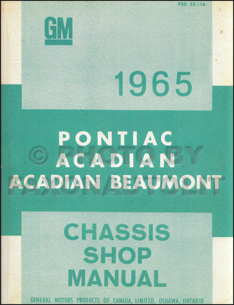 1979 Pontiac Acadian Repair Manual Original (Canadian)
