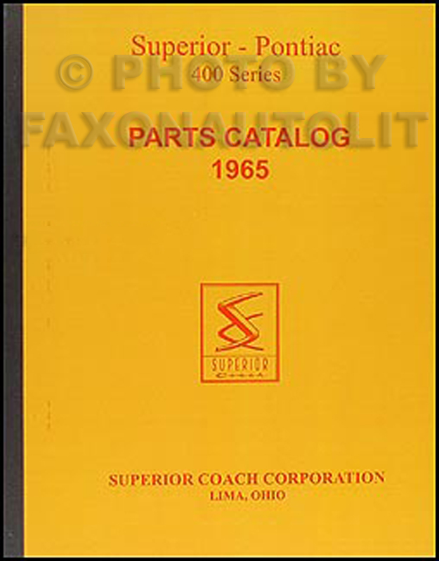 1965 Pontiac Superior Limousine Parts Manual Reprint