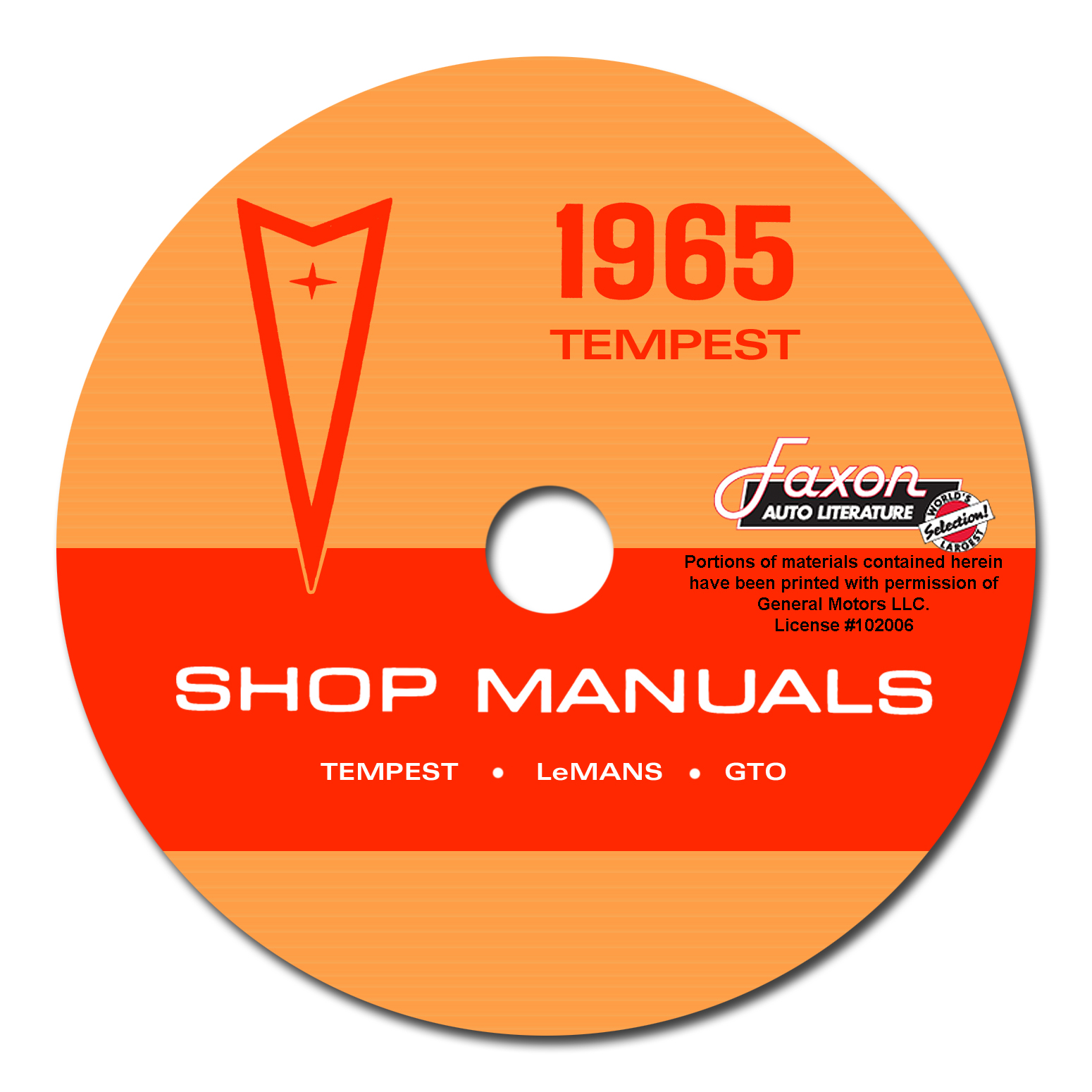 1965 Pontiac CD-ROM Body, A/C & Shop Manuals 