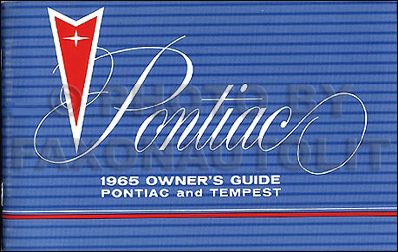 1965 Pontiac Owner's Manual Reprint