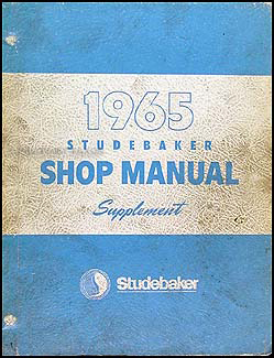 1965 Studebaker Car Shop Manual Original Supplement