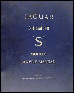 1963-1964 Jaguar 3.4S and 3.8S Repair Manual Original 