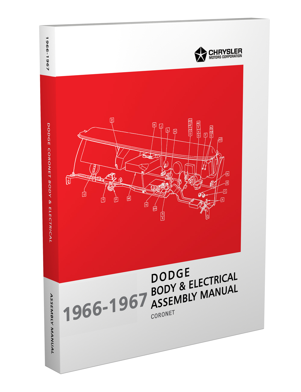 1966-1967 Dodge Coronet Body & Electrical Assembly Manual Reprint