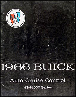 1966 Buick Cruise Control Shop Manual Original - Special/Skylark/GS