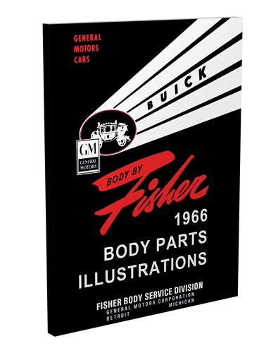 1966 Buick Fisher Body Parts Illustrations Manual Reprint