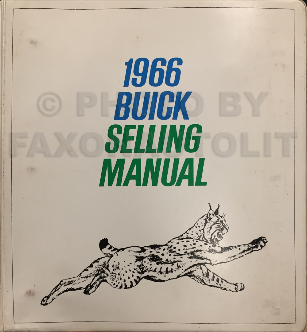 1966 Buick Selling Manual Data Book Original