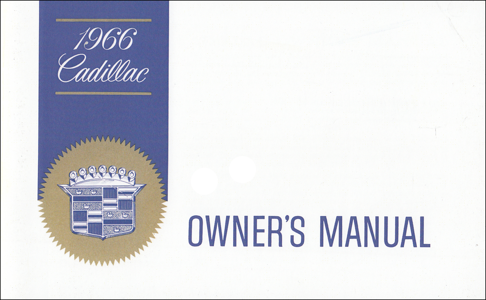 1966 Cadillac Owner's Manual Reprint