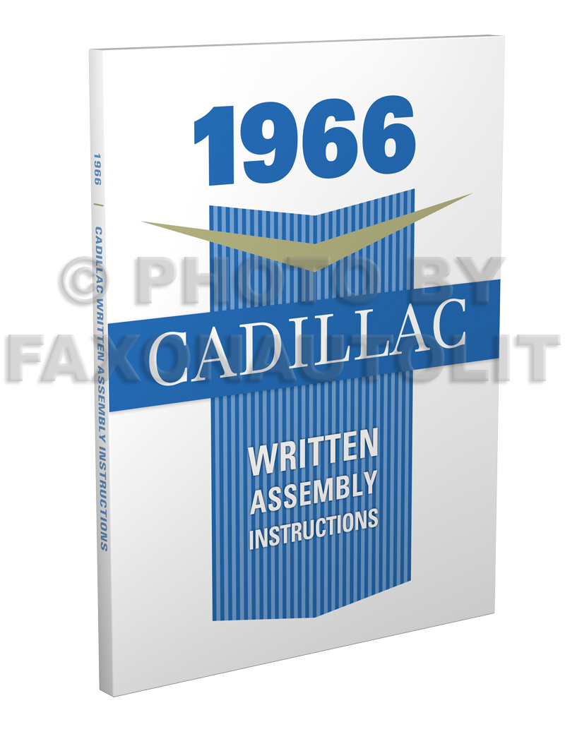1966 Cadillac Written Assembly Manual Reprint