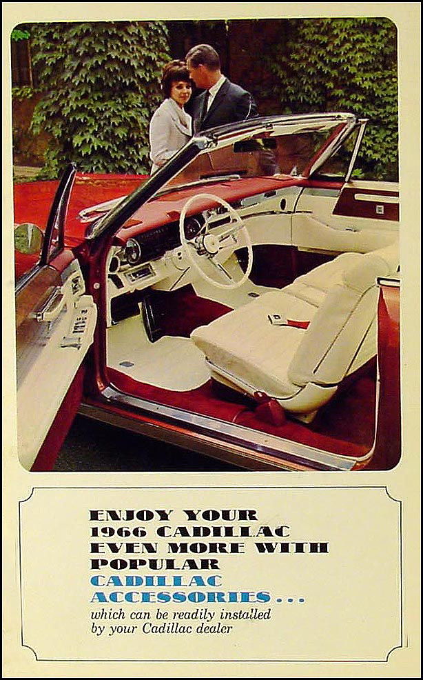 1966 Cadillac Accessory Sales Catalog Original
