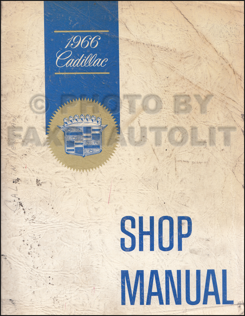 1966 Cadillac Repair Shop Manual Original