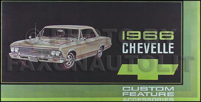 1966 Chevelle Accessory Catalog Reprint
