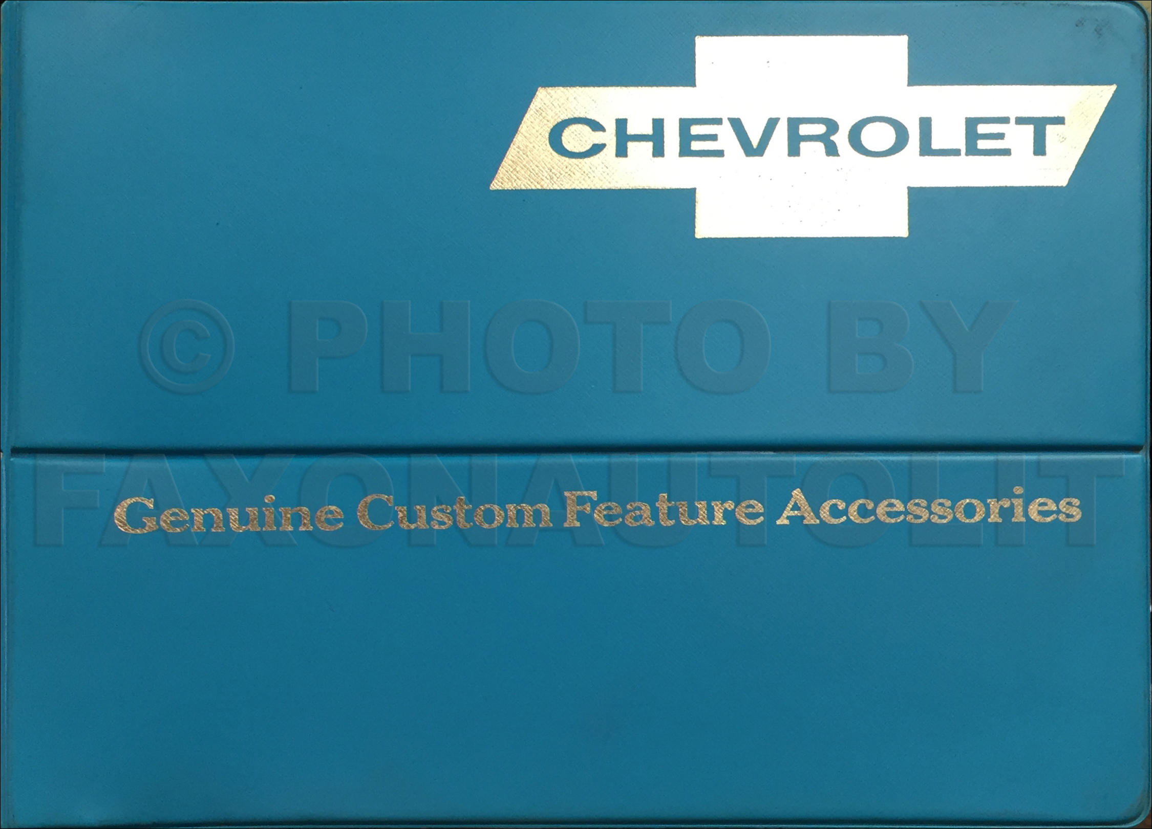 1966 Chevrolet Custom Feature Accessories Dealer Album Original