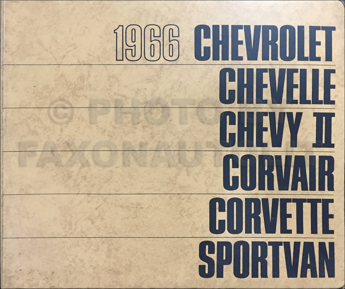 1966 Chevrolet Car Color & Upholstery Dealer Album Original
