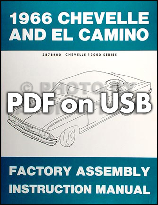 USB 1964-1966 Chevelle and El Camino Factory Assembly Manuals