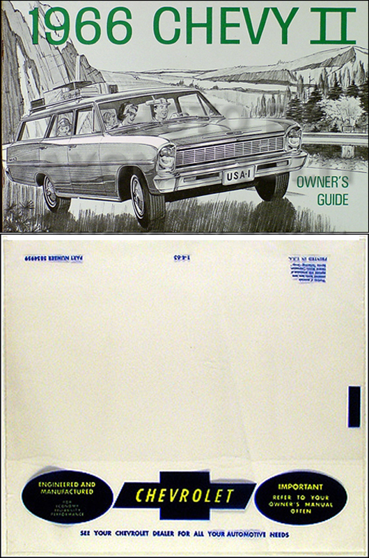 1966 Chevy II, Nova, & SS Reprint Owner's Manual Package