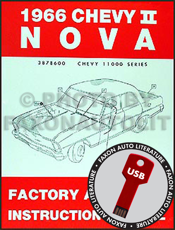 CD-ROM 1966-1969 Chevrolet Nova Assembly Manual 