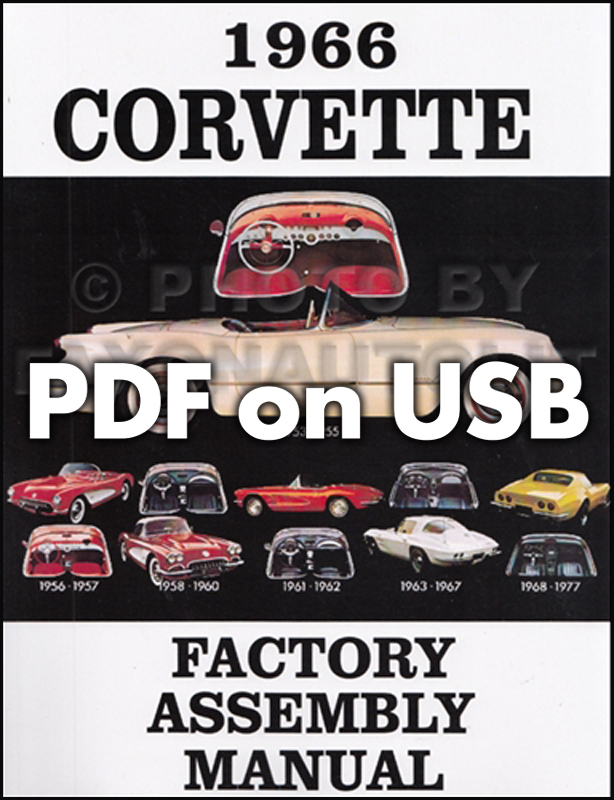 1963-1967 Chevrolet Corvette Assembly Manual on USB