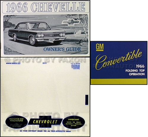 1966 Chevelle Malibu Convertible Owner's Manual Set