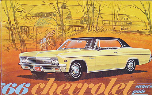 1966 Chevy Reprint Owner Manual Impala, SS, Bel Air, Caprice, Biscayne