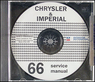 1966 Chrysler CD Repair Shop Manual Imperial New Yorker 300 Newport LeBaron