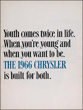1966 Chrysler Original Sales Literature Newport/New Yorker/300