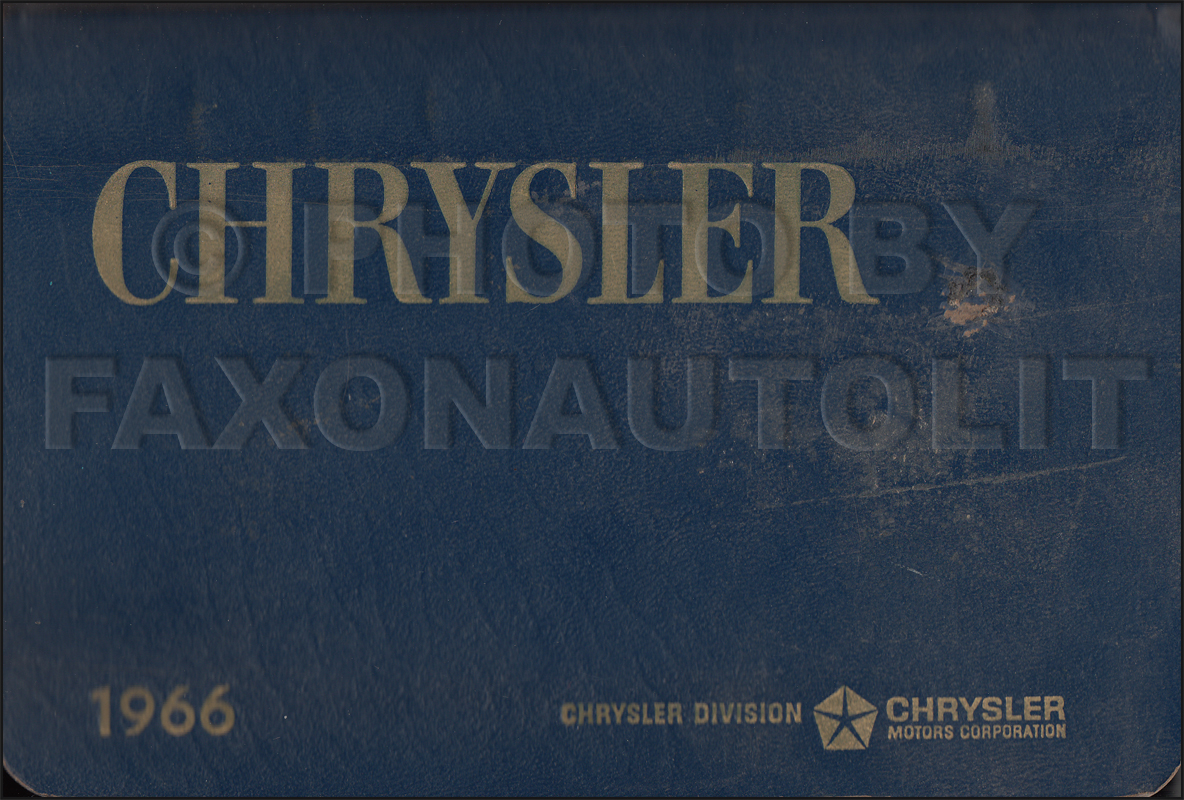 1966 Chrysler Color & Upholstery Dealer Album Original Small Size