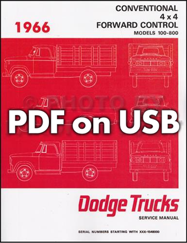 1966 Dodge Truck & 1966-1967 Van CD-ROM Shop Manual