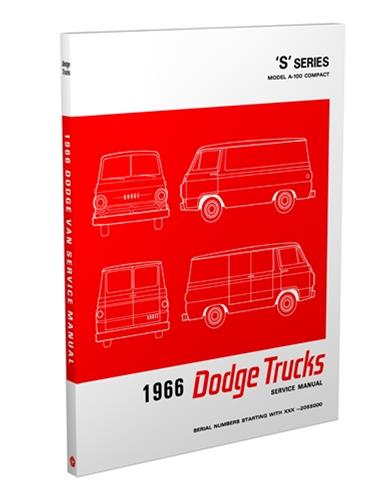 1966-1967 Dodge A-100 Repair Manual Original Van, Sportsman, etc.